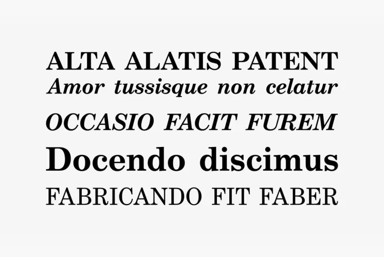 Century Schoolbook Font preview 1 – Serif Fonts font sample