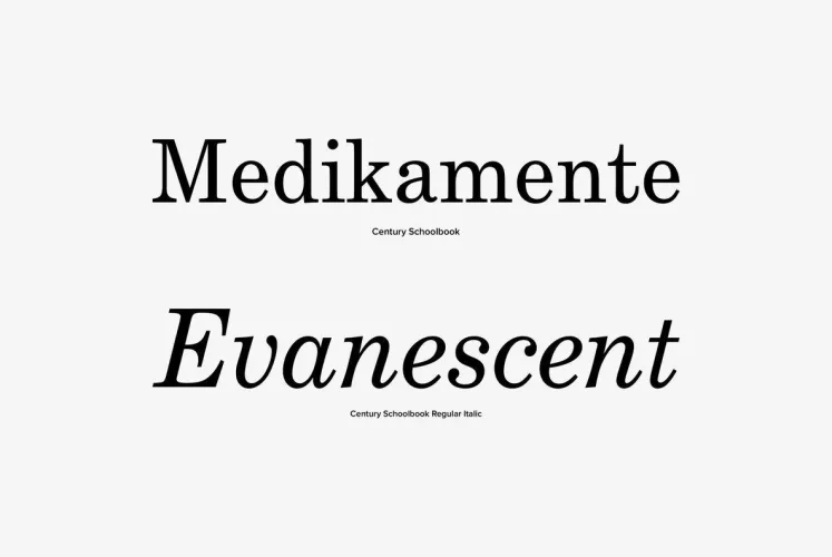 Century Schoolbook Font preview 2 – Serif Fonts font sample