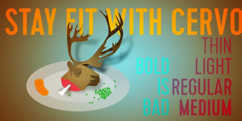 Cervo Font preview 5 – Sans Serif Fonts font sample