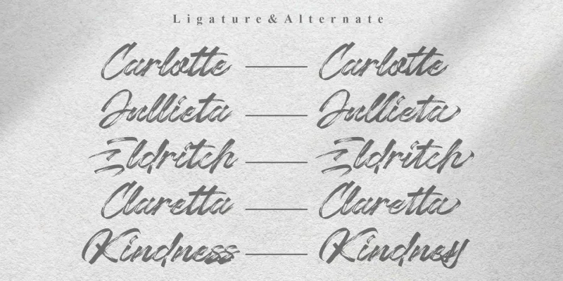 Chaletliness Font Family preview 7 – Script And Handwritten font sample