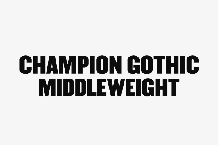 Champion Gothic Font preview 5 – Sans Serif Fonts font sample