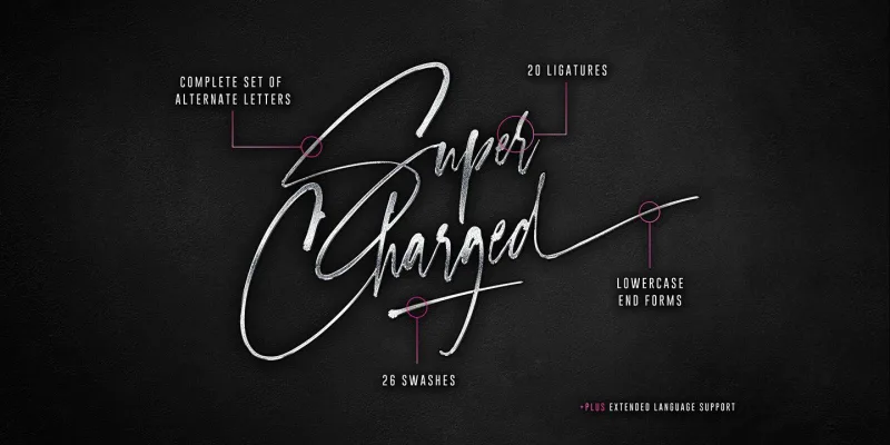 Checkmark Font Family preview 1 – Script And Handwritten font sample