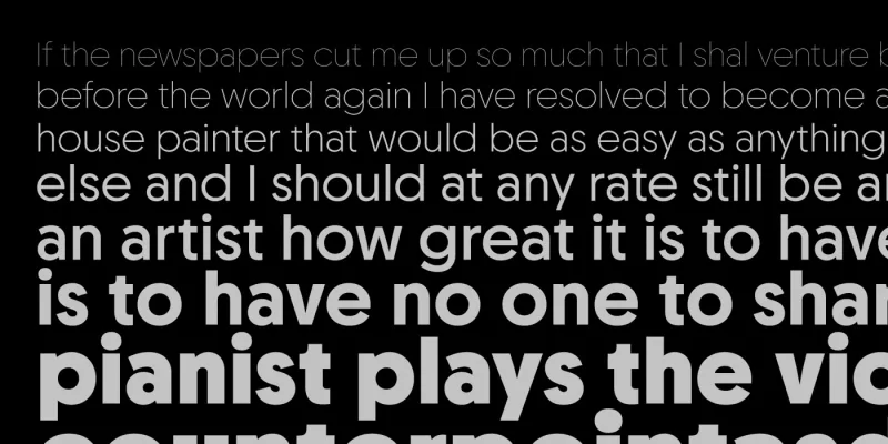 Chopin Font preview 3 – Sans Serif Fonts font sample