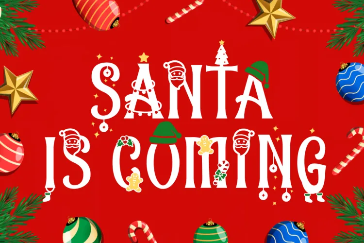 Christmas Chances Font preview 3 – Serif Fonts font sample