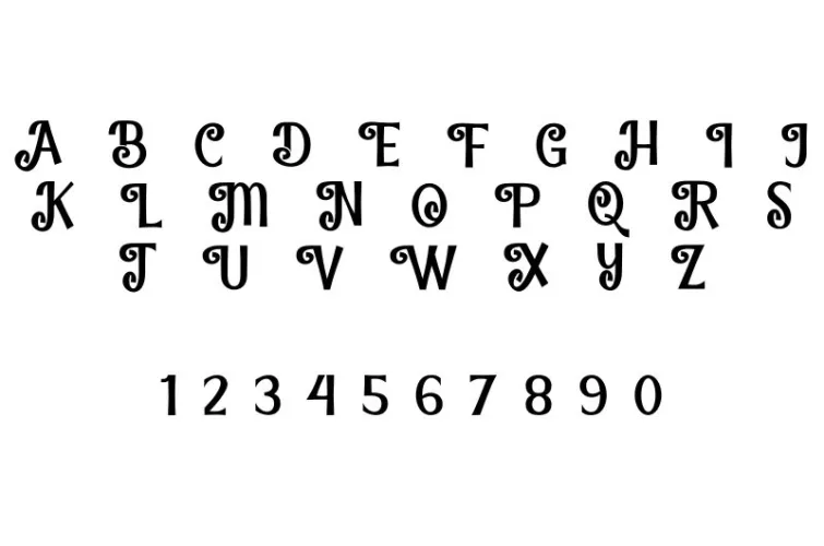 Christmas Holiday Font preview 1 – Display Fonts font sample