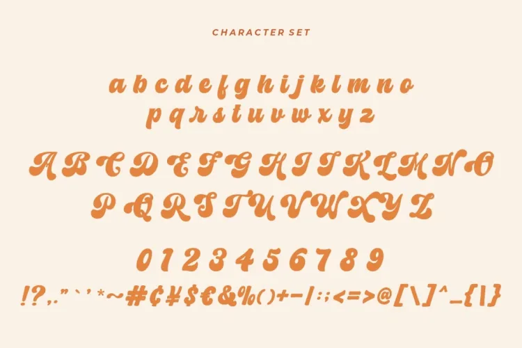 Chunky Retro Font preview 4 – Script And Handwritten font sample