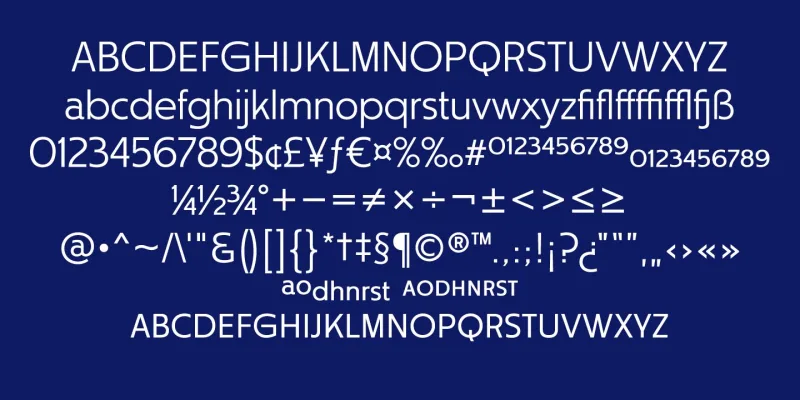 Churchward Typestyle Font Family preview 5 – Sans Serif Fonts font sample