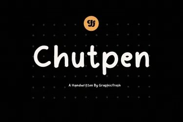 Chutpen – The Editorial Font free download – Script And Handwritten preview