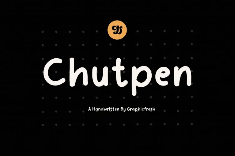 Chutpen – The Editorial Font preview 6 – Script And Handwritten font sample