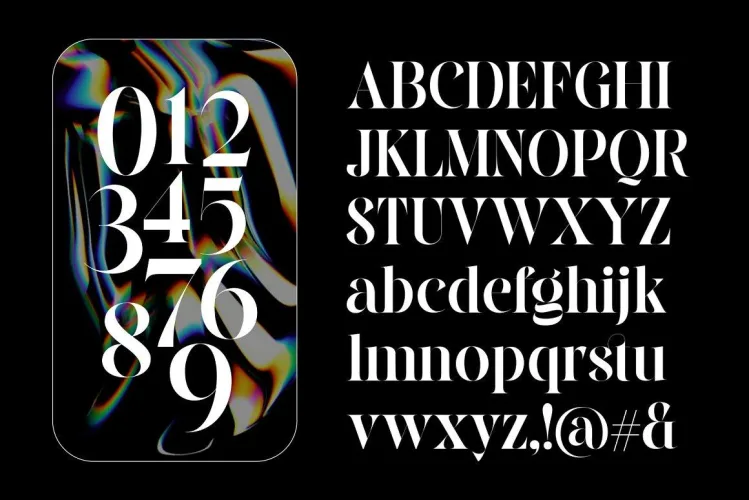 Cilager Font preview 1 – Serif Fonts font sample
