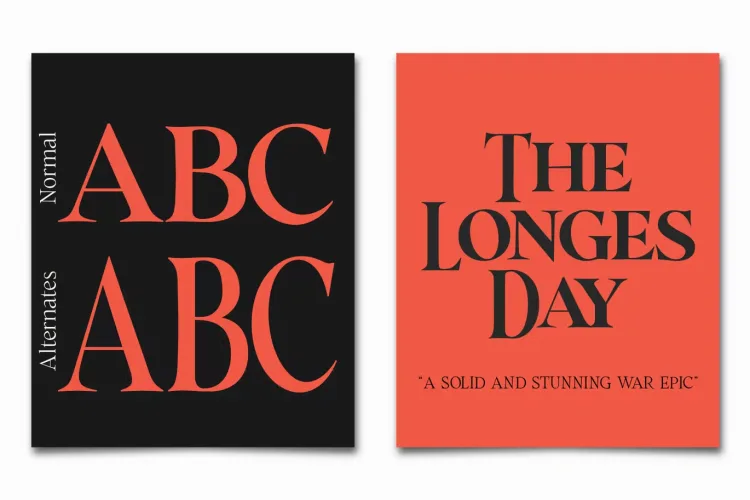 Cita Pro Font preview 1 – Serif Fonts font sample