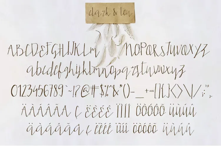 Clark & Lou Font preview 2 – Script And Handwritten font sample