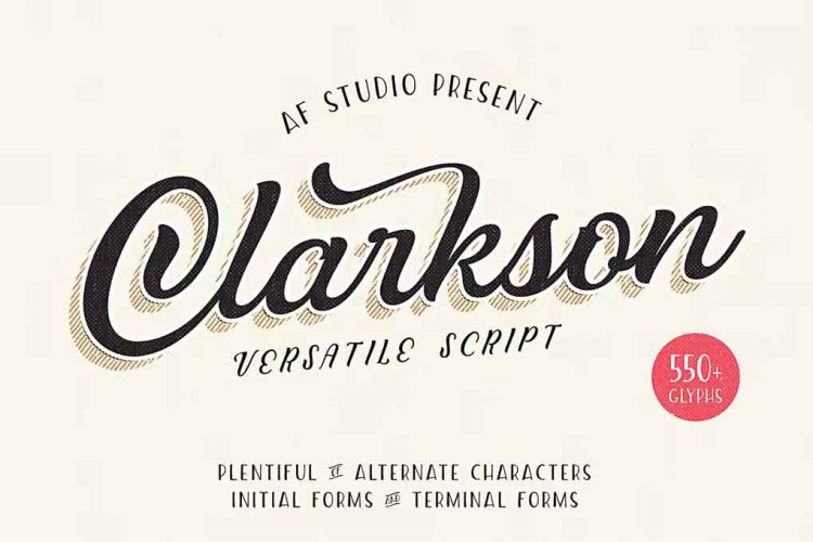 Clarkson Script Font free download preview 3 – Script And Handwritten font