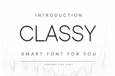 Classy Font free download – Sans Serif Fonts font preview
