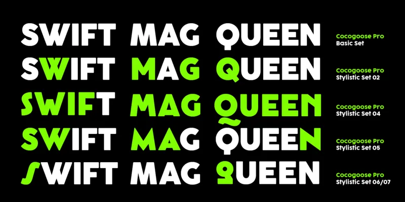 Cocogoose Font preview 7 – Sans Serif Fonts font sample