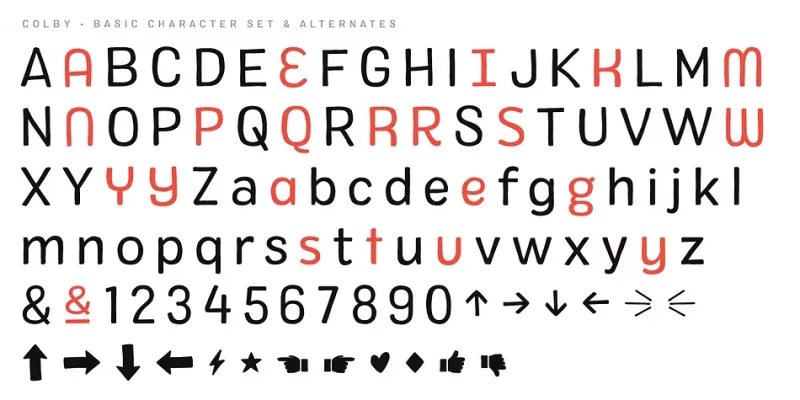 Colby Font preview 4 – Script And Handwritten font sample