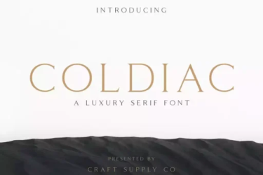 Coldiac Font free download – Serif font preview