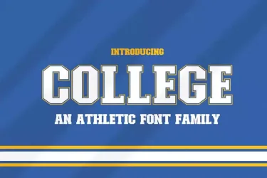 College Font free download – font preview