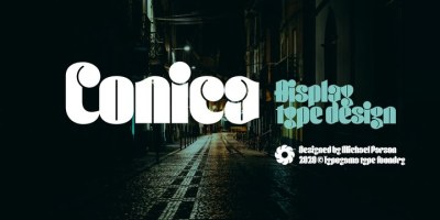 Conica Font free download – Typeface font preview