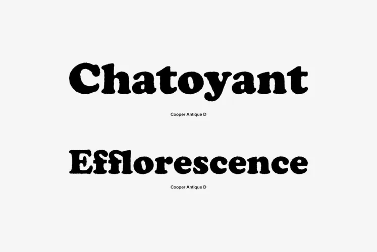 Cooper Black Font preview 2 – Serif Fonts font sample