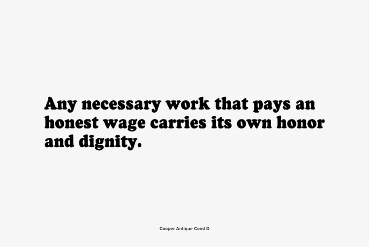 Cooper Black Font preview 6 – Serif Fonts font sample