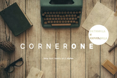 CornerOne Font free download – Bold font preview