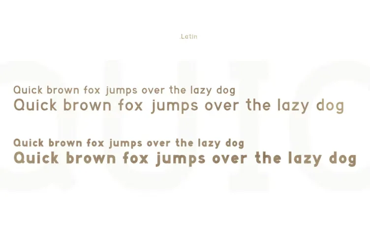 CornerOne Typeface Font preview 2 – Serif Fonts font sample