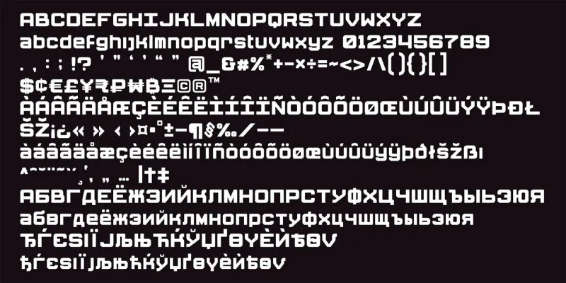 Cubenzis Font Family preview 3 – Font Family font sample