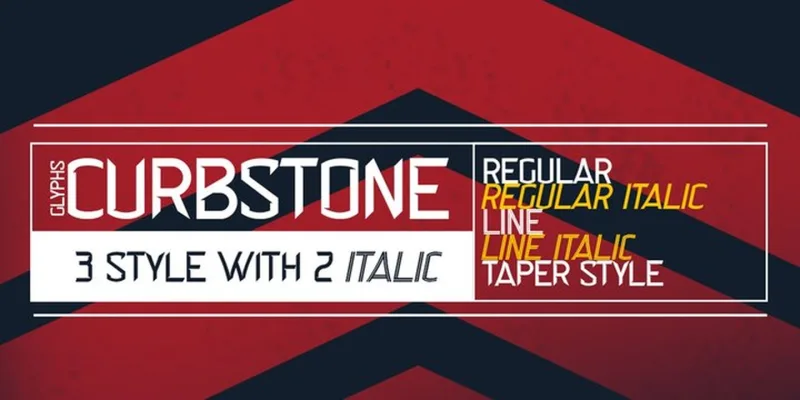 Curbstone Font Family preview 4 – Display Fonts font sample
