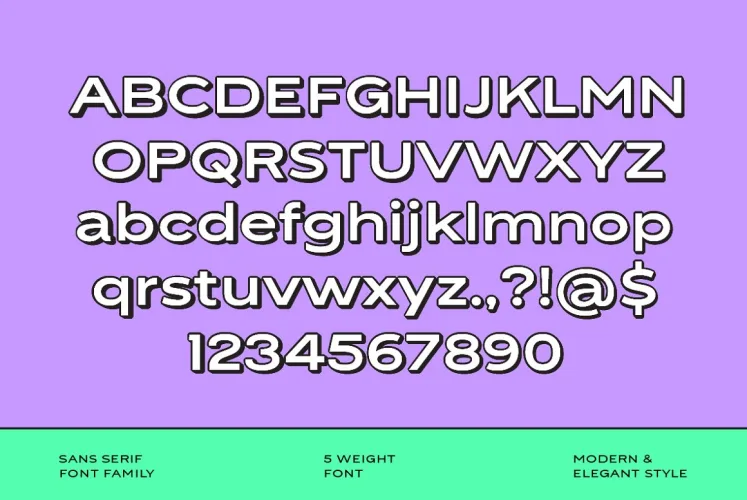 Cutta Sans Serif Fonts preview 4 – Sans Serif Fonts font sample
