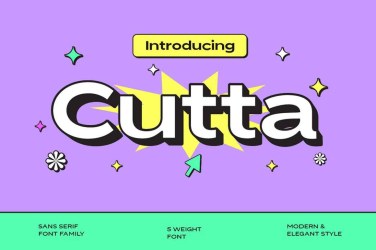 Cutta Sans Serif Fonts free download – Branding font preview