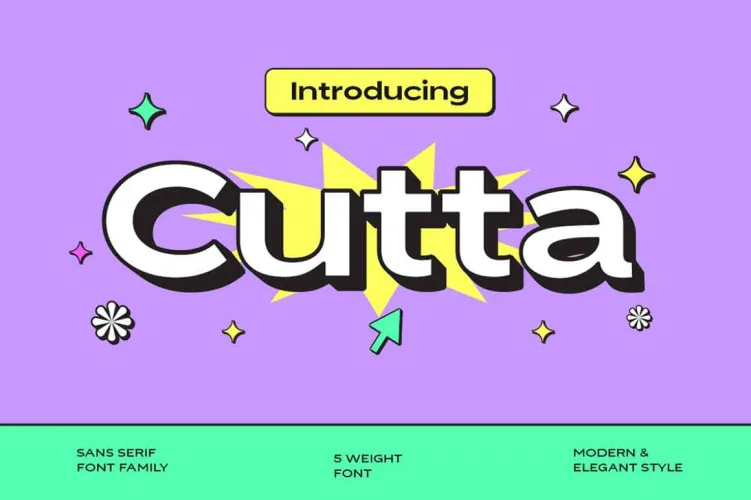 Cutta Sans Serif Fonts preview 5 – Sans Serif Fonts font sample