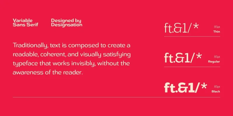 DST Helfita Font Family preview 5 – Typeface font sample