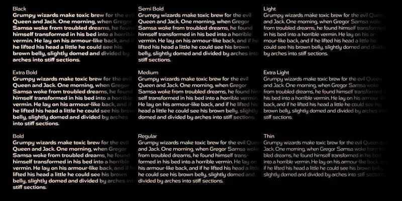 DST Helfita Font Family preview 6 – Typeface font sample