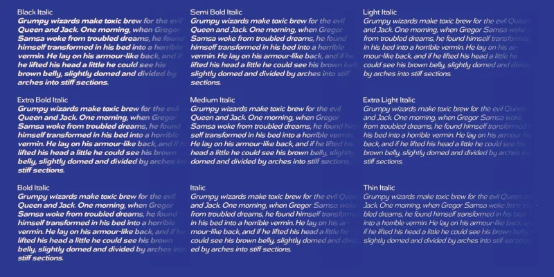 DST Helfita Font Family preview 7 – Typeface font sample