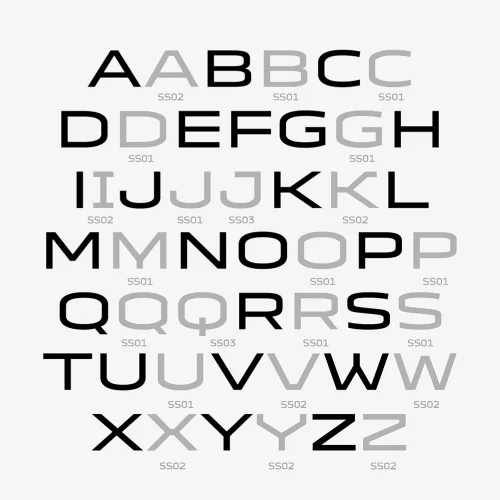 Dacia Block Font preview 5 – Display Fonts font sample