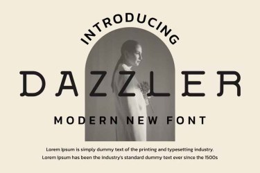 Dazzler Font free download – Sans Serif Fonts font preview