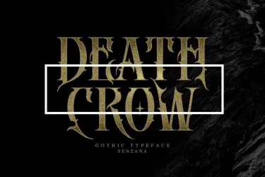 Death Crow Font free download – Display Fonts preview