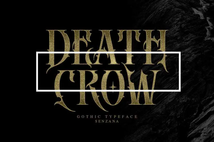 Death Crow Font preview 8 – Display Fonts font sample