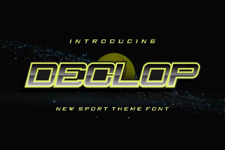 Declop Font free download preview 3 – Serif Fonts font