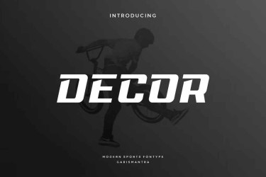 Decor Font free download – Decorative font preview