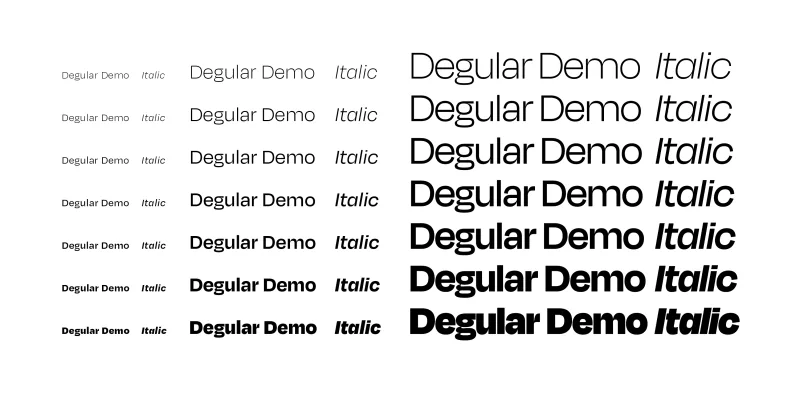 Degular Font Family preview 4 – Sans Serif Fonts font sample