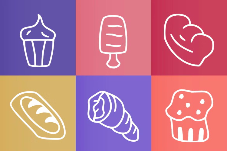 Delicious Dishes Dingbat Font free download preview 1 – Decorative Fonts font