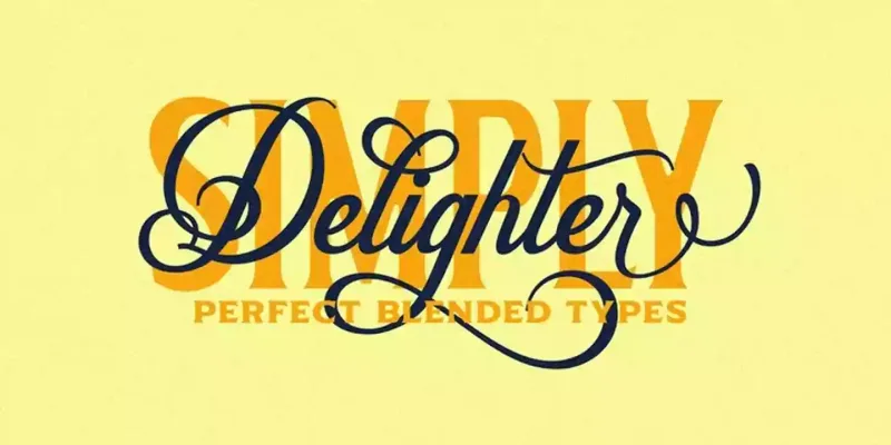 Delighter Script Font Family preview 7 – Script And Handwritten font sample