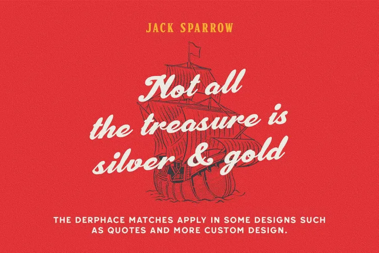 Derphace Font preview 5 – Display Fonts font sample