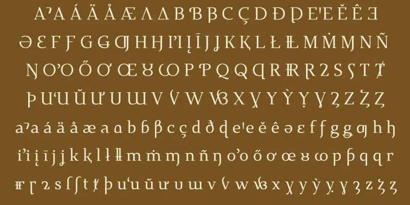Dihjauti Font Family preview 2 – Serif Fonts font sample