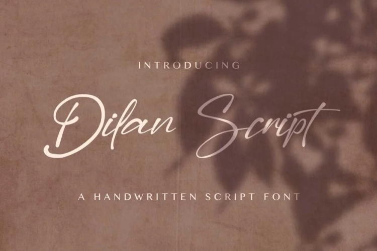 Dilan Font free download preview 3 – Script And Handwritten font