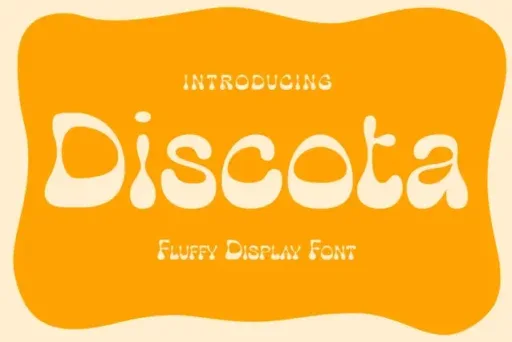 Discota Display Font preview 4 – Display Fonts font sample