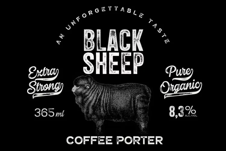 Double Porter Font preview 2 – Display Fonts font sample