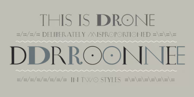 Drone Font Family free download – Typeface font preview